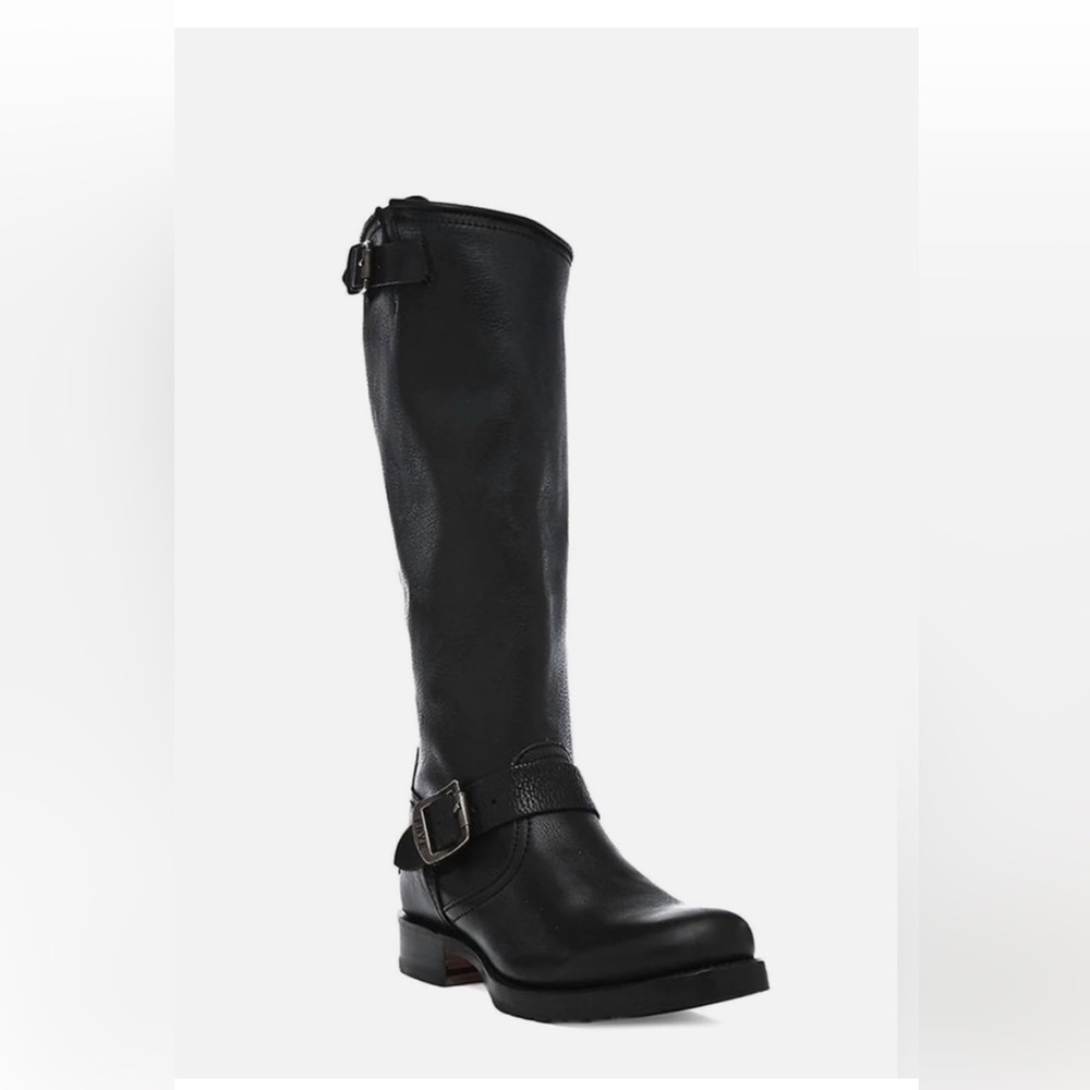 Frye Veronica Tall Slouch Boots, Distressed Black Leather